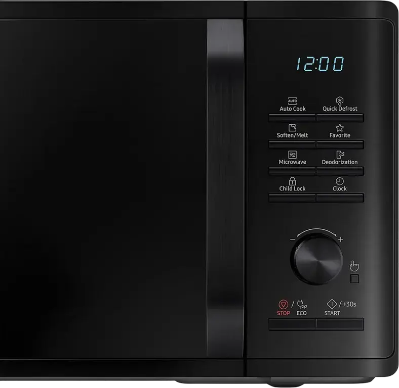 Cuptor cu microunde Solo Samsung MS23K3515AK, Capacitate 23L, Putere 800W, Interior Email Ceramic, Defrost Rapid, Auto Cook, Negru
