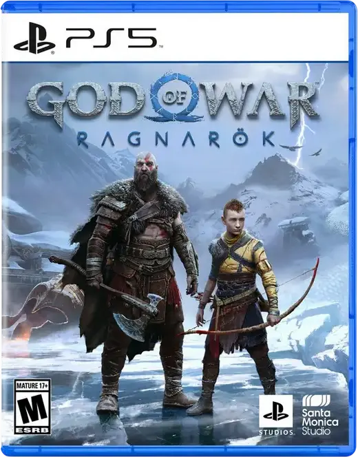 God of War Ragnarök приключенческий экшен для PlayStation 5, диск Blu-ray, PEGI 18, от Santa Monica Studio