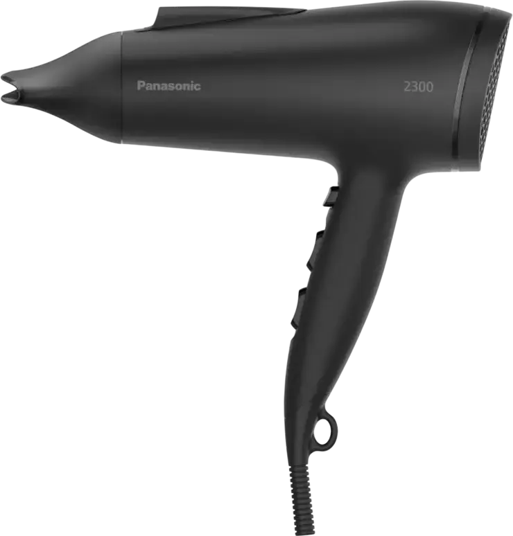 Fön Panasonic EH-NE85, 3300W (Performanta 2500W), Tehnologie Double Ion, 3 Setari de Temperatura si 2 Viteze, Jet Reci, Negru