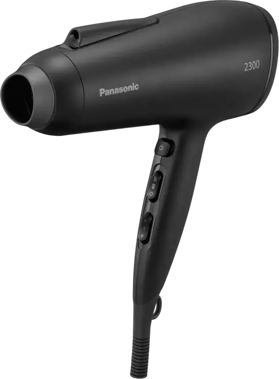Fön Panasonic EH-NE85, 3300W (Performanta 2500W), Tehnologie Double Ion, 3 Setari de Temperatura si 2 Viteze, Jet Reci, Negru