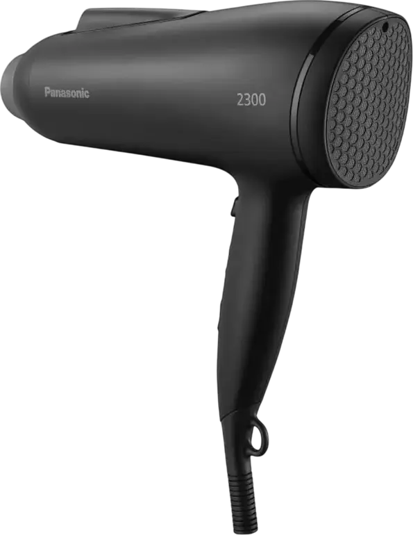 Fön Panasonic EH-NE85, 3300W (Performanta 2500W), Tehnologie Double Ion, 3 Setari de Temperatura si 2 Viteze, Jet Reci, Negru