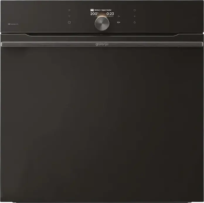 Встраиваемый электрический духовой шкаф Gorenje BP6138B, 77 л, класс A+, пиролитическая очистка, ConnectLife, черный, набор с Doc-station