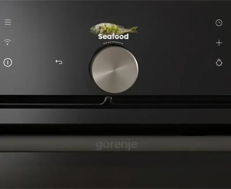 Встраиваемый электрический духовой шкаф Gorenje BP6138B, 77 л, класс A+, пиролитическая очистка, ConnectLife, черный, набор с Doc-station