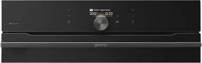 Встраиваемый электрический духовой шкаф Gorenje BP6138B, 77 л, класс A+, пиролитическая очистка, ConnectLife, черный, набор с Doc-station