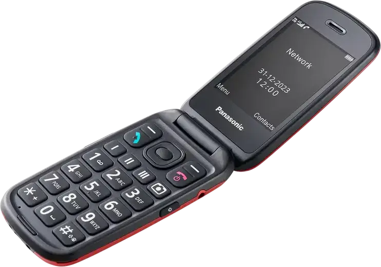 KX-TU550 Panasonic 4G Red Clam Shell