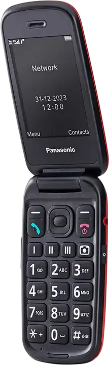 Telefon Flip Panasonic KX-TU550 4G LTE, Ecran TFT 2.8 inchi, Procesor Unisoc T117 1.0GHz, Memorie 128MB, Rezistent MIL-STD-810G, Bluetooth 5.0, USB-C