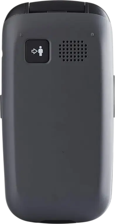 Panasonic KX-TU446 Clamshell Flip Phone, 2.4-inch TFT Display, 2G EDGE, microSD, NFC, Wi-Fi, GPS, MIL-STD-810G Waterproof and Dust-resistant, Grey