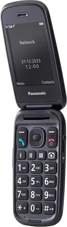 Telefon Flip Panasonic KX-TU550 4G LTE, Clamshell Robust MIL-STD-810G, Ecran 2.8 inch, Unisoc T117, Slot microSD, Bluetooth 5.0, USB Type-C