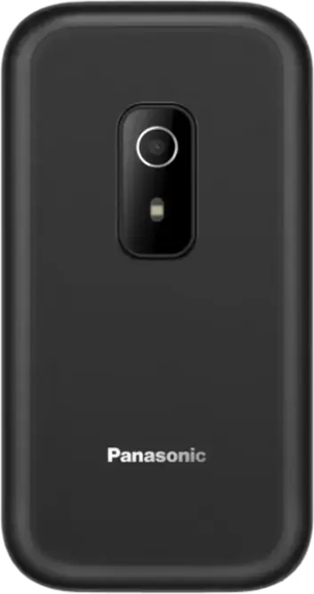 Telefon Flip Panasonic KX-TF600 4G LTE VoLTE, Ecran TFT LCD 2.8 inchi, nano-SIM, microSD, Bluetooth 5.0, USB Type-C, Rezistenta IP44, Negru