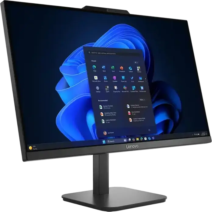 Lenovo AIO V105 All-in-One PC, 23.8" IPS Full HD, AMD Ryzen 5 40, 16GB DDR5, 512GB NVMe SSD, Radeon 610M, Wi-Fi 6, Cloud Grey, No OS, with Keyboard and Mouse