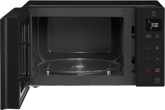 LG MH6535NBS Freestanding Microwave Oven with Grill, 25L, Smart Inverter Technology, 1000W Microwave, 900W Quartz Grill, Black