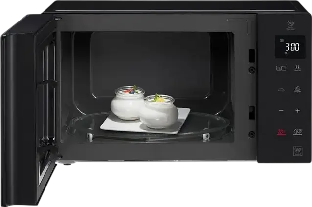 LG MH6535NBS Freestanding Microwave Oven with Grill, 25L, Smart Inverter Technology, 1000W Microwave, 900W Quartz Grill, Black