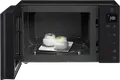 LG MH6535NBS Freestanding Microwave Oven with Grill, 25L, Smart Inverter Technology, 1000W Microwave, 900W Quartz Grill, Black