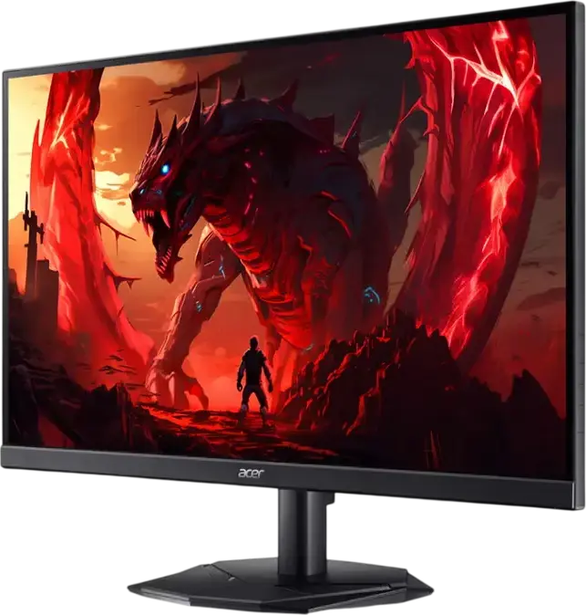 Acer Nitro KG242Y 23.8 inch Gaming Monitor, IPS, FHD 1920x1080, 200Hz, 0.5ms, HDR10, AMD FreeSync Premium, Frameless Design, Black