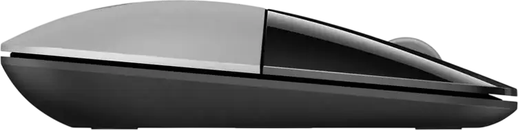 HP Z3700 Wireless Optical Mouse, Silver, 1200 DPI, 2.4GHz RF Connectivity, Ambidextrous Slim Design, 3 Buttons with Scroll Wheel, USB Nano Receiver