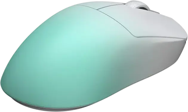 Mouse Gaming HATOR Quasar 3 Ultima 8K Wireless, Alb/Mentă, PixArt PAW 3950 30,000 DPI, Rata de Polling 8000Hz, Switch-uri Optice, Greutate 52g, Conectivitate Tri-Mode