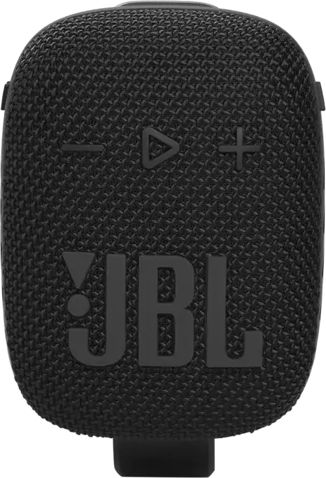 JBL Wind 3S Portable Bluetooth 5.0 Speaker, 5W RMS, IP67 Waterproof, 1050mAh Battery, USB Type-C, 110Hz-20kHz, Black, Durable Design for Cycling and Hiking