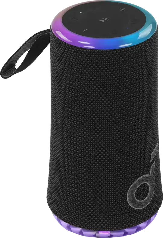 Boxa Portabila Anker SoundCore Glow Bluetooth, 30W RMS, Sunet 360 Grade, Rezistenta IP67, Baterie 18h, PartyCast 2.0, Spectacol Lumini LED, Negru