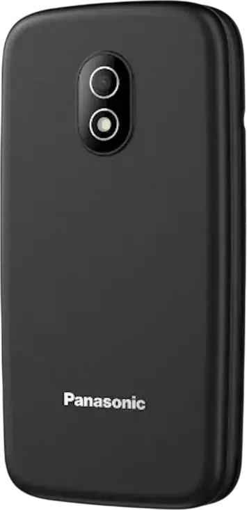 Panasonic KX-TU410 4G LTE Clamshell Flip Phone, 2.4-inch Display, IP44 Dust and Splash Resistant, SOS Button, Bluetooth 5.0, nano-SIM, USB-C