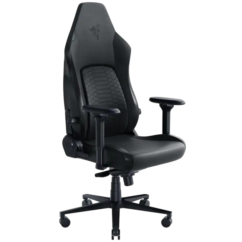 Игровое кресло Razer Iskur V2, синтетическая кожа EPU, адаптивная система поддержки поясницы, 4D-подлокотники, газлифт Class 4, макс. нагрузка 136кг, черный