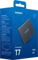 Samsung T7 Portable External SSD MU-PC4T0T/WW 4TB NVMe USB 3.2 Gen 2 Up to 1050MB/s Read 1000MB/s Write AES 256-bit Encryption Titan Gray