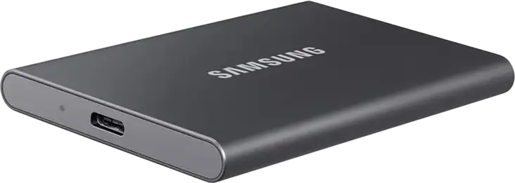 Samsung T7 Portable External SSD MU-PC4T0T/WW 4TB NVMe USB 3.2 Gen 2 Up to 1050MB/s Read 1000MB/s Write AES 256-bit Encryption Titan Gray