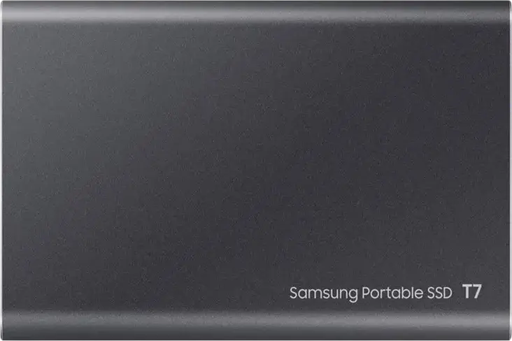 Samsung T7 Portable External SSD MU-PC4T0T/WW 4TB NVMe USB 3.2 Gen 2 Up to 1050MB/s Read 1000MB/s Write AES 256-bit Encryption Titan Gray
