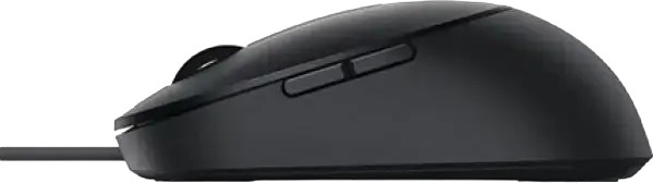 Dell MS3220 Pro Laser Wired Mouse, USB Interface, 3200 DPI Adjustable Sensor, 5 Buttons, Ambidextrous, High Precision for 4K Monitors, Black