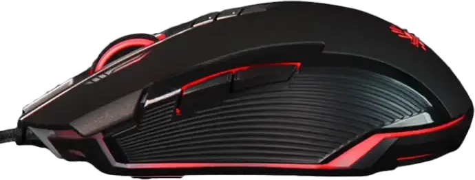Игровая проводная мышь Bloody P93s, сенсор BC3332-S, 8000 CPI, отклик 0.2 мс, RGB-подсветка, переключатели Light Strike LK, 8 кнопок, черный