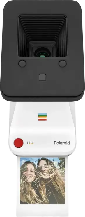 Polaroid Lab Instant Photo Printer, Digital-to-Analog Smartphone Printer for i-Type and 600 Film, White, 35mm f/3.8 Lens, Rechargeable Battery