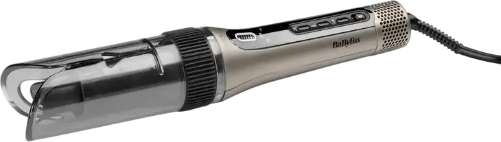 BaByliss C6688E Style Secret Air Automatic Rotating Curling Iron, 25mm Ceramic Quartz Barrel, 200C, Ionization, LED Display, Beige