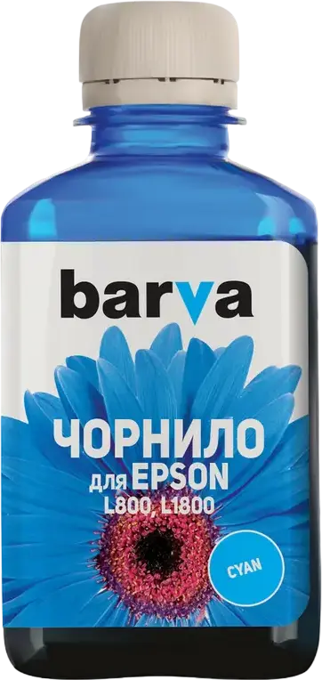 Recipient de cerneală Barva PN-EL800N, 180ml, Cyan