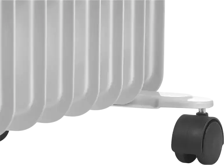 Zanussi ZOH/CS-09W Oil Radiator, 2000W Max Power, 3 Heating Levels, 9 Fins, Adjustable Thermostat, Overheat Protection, White, 62.5x43.8x24 cm