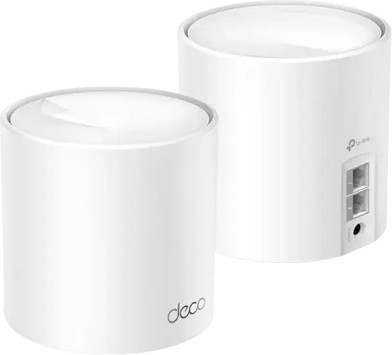 Sistem Mesh Wi-Fi 6 TP-Link Deco X10 AX1500 pentru intreaga casa, Dual-Band 1500 Mbps, MU-MIMO, OFDMA, pana la 120 de dispozitive, 2 porturi Gigabit, Alb