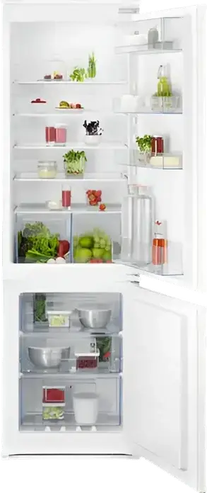 Frigider Congelator Incorporabil AEG OSC6N181ES, TwinTech No Frost, Volum Net 257L, Congelator Jos, Clasa Energetica E, 177.2x54.6x54.9 cm, Alb