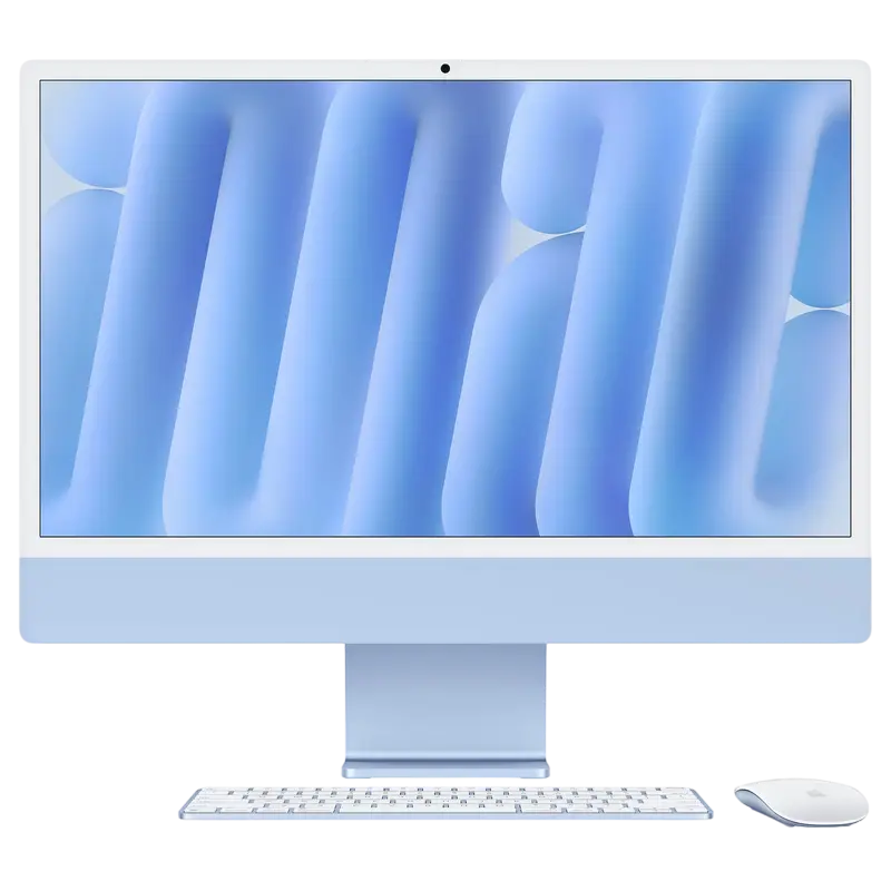 Apple iMac 24 дюйма (M4, 2024) A3137 A3247 дисплей 4.5K Retina 16GB RAM SSD процессор Apple M4 GPU (8 ядер) камера 12МП Center Stage Thunderbolt 4 macOS Sequoia