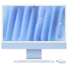 Computer All-in-One Apple iMac A3247, 24", M4 with 8-core CPU and 8-core GPU, 16GB/256GB, macOS Sequoia, Albastru