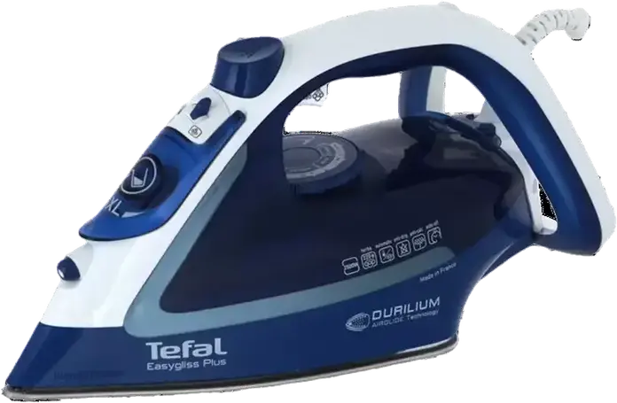 Утюг с паровым ударом Tefal FV5735E0 Easygliss Plus, 2500 Вт, керамическая подошва Durilium Airglide, паровой удар 220 г/мин, антикапельная система