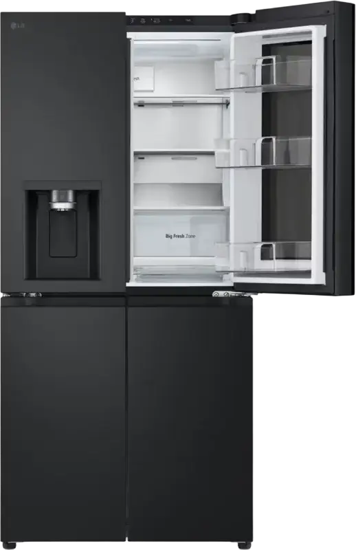 Frigider LG GMG860EPBE Side-by-Side Multi-Door, Negru Mat, Volum Net 508L, InstaView Door-in-Door, Compresor Smart Inverter, ThinQ, 178.7x83.5x73 cm