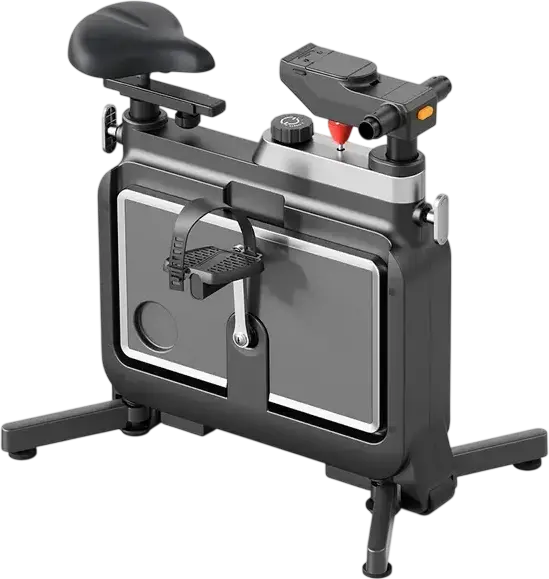 Bicicleta Exerciului Pliabila Kingsmith W1B Under-Desk, Rezistenta Magnetica 8 Nivele, Birou Integrat, Design Compact, Greutate Maxima 120-150kg, Negru