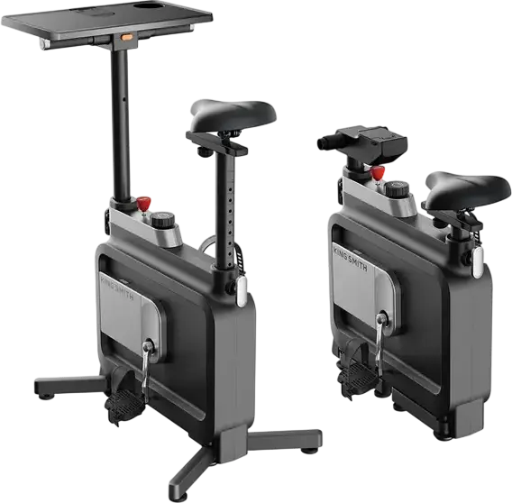 Bicicleta Exerciului Pliabila Kingsmith W1B Under-Desk, Rezistenta Magnetica 8 Nivele, Birou Integrat, Design Compact, Greutate Maxima 120-150kg, Negru