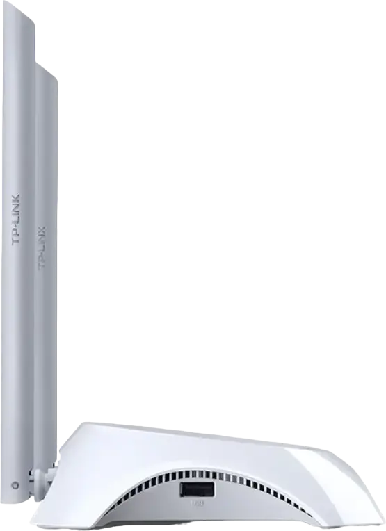 Router Wireless N TP-Link TL-MR3420 3G/4G, 300 Mbps, 4 Porturi LAN, Port USB 2.0 pentru Modem LTE/UMTS, 2 Antene 5dBi, IPsec VPN, Alb