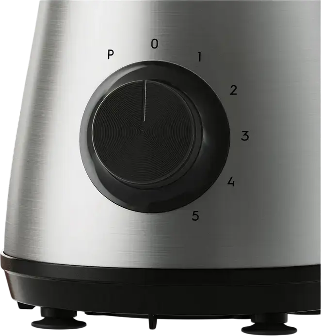 Electrolux Create 4 E4TB1-6ST Countertop Blender, 800W, 1.5L Thermo-Resistant Glass Jar, 4 TruFlow Stainless Steel Blades, 5 Speeds, Ice Crushing