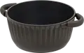 RESTO Ascella 94003 Aluminium Casserole with Glass Lid, 4.6L, 24cm, Pfluon Non-Stick Coating, Induction Bottom, Oven Safe, Brown