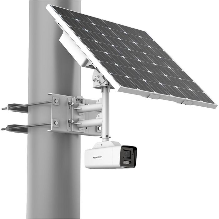 Cameră IP solară 4MP Smart 4G cu iluminare IR de până la 30m Hikvision DS-2XS6A47G1-LS/C36S80 Цилиндрическая солнечная 2Мп Smart 4G IP-камера с ИК-подсветкой до 30м Hikvision DS-2XS6A47G1-LS/C36S80