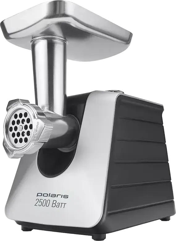 Polaris PMG 2561 Meat Grinder 2500W, 2.7 kg/min Capacity, Reverse Function, Overload Protection, with Vegetable Cutter and Sausage Nozzles