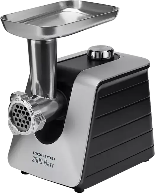 Polaris PMG 2561 Meat Grinder 2500W, 2.7 kg/min Capacity, Reverse Function, Overload Protection, with Vegetable Cutter and Sausage Nozzles