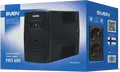 SVEN Pro 600 Line-Interactive UPS, 600VA / 360W, Built-in AVR, 2 x Schuko Sockets, Sinusoidal Output, Surge Protector, Black