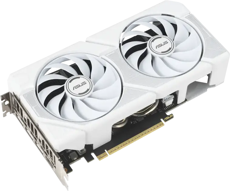 ASUS Dual GeForce RTX 5060 Ti 16GB GDDR7 White DUAL-RTX5060TI-O16G-WHITE Graphics Card, PCI-E 5.0, 2632 MHz Boost, DLSS 4, Ray Tracing