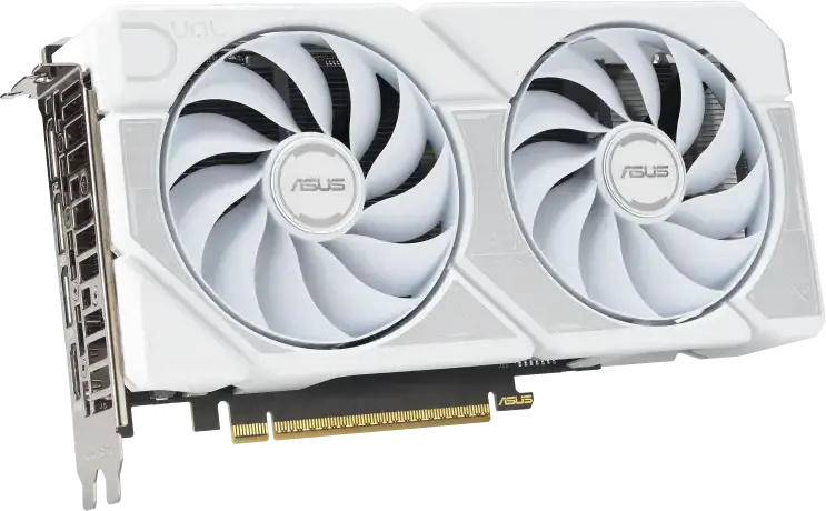 ASUS Dual GeForce RTX 5060 Ti 16GB GDDR7 White DUAL-RTX5060TI-O16G-WHITE Graphics Card, PCI-E 5.0, 2632 MHz Boost, DLSS 4, Ray Tracing